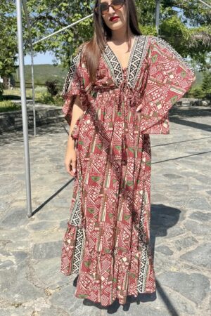 ΦΟΡΕΜΑ BOHO ΚΙΜΟΝΟ ΜΠΟΡΝΤΟ