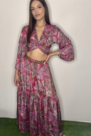 ΣΕΤ BOHO ΤΟΠ  ΚΑΙ ΦΟΥΣΤΑ