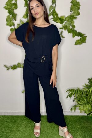 ΣΕΤ ΜΑΥΡΟ ΜΠΛΟΥΖΑ ΜΕ ΠΑΝΤΕΛΟΝΑ