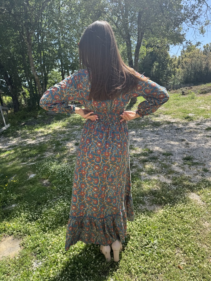 ΦΟΡΕΜΑ BOHO ΜΕ ΜΑΚΡΙΑ ΜΑΝΙΚΙΑ - Image 2