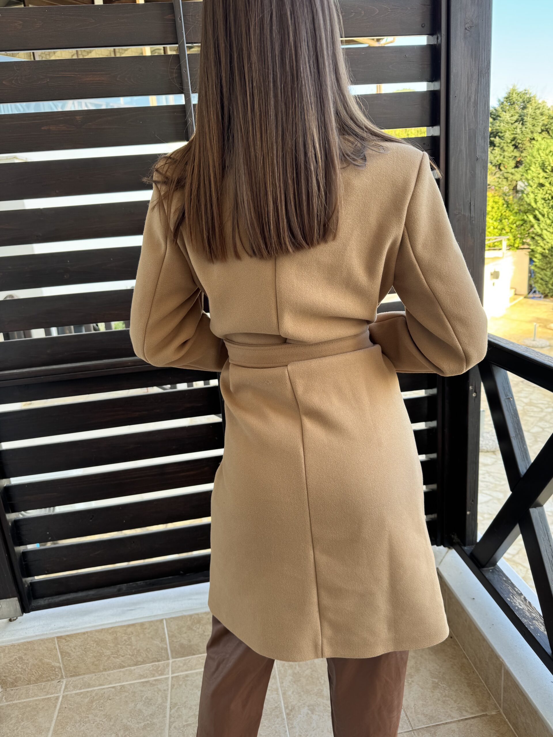 ΠΑΛΤΟ ΣΕ ΜΑΛΛΙΝΗ ΥΦΗ ΜΠΕΖ M/L - Image 3